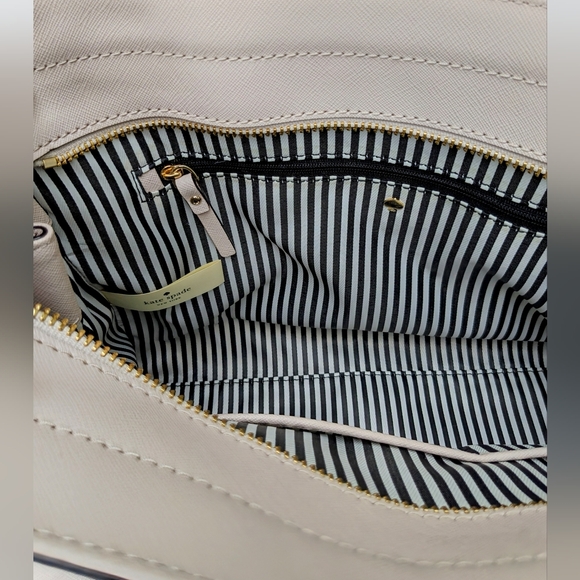 Kate Spade, Satchel/Crossbody Bag, Book Stripe Poly Twill Lining, & Duster Bag - Picture 15 of 16